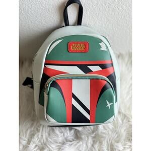 Funko The Mandalorian Boba Fett Mini Backpack | Faux Leather | Star Wars | Used
